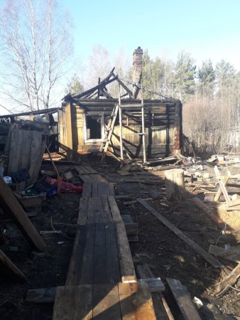 На юге Архангельской области дети погибли в огне пожара