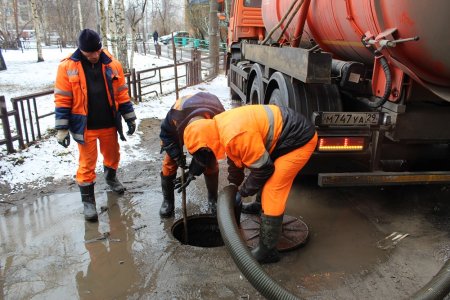 "РВК-Архангельск" напоминает, что талые воды губительны для городской канализации