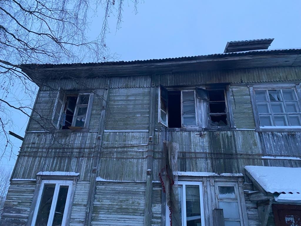 В Котласе еще одна жертва зимних пожаров и деревянного домостроения ...