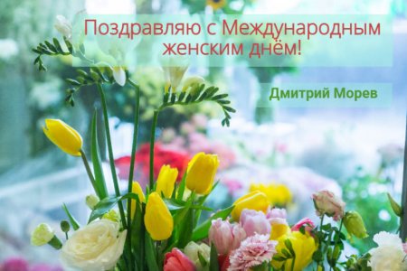 Дмитрий Морев поздравил прекрасную половину Архангельска