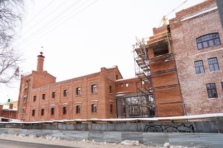 Реставрация пивзавода купца Суркова в Архангельске на стадии завершения