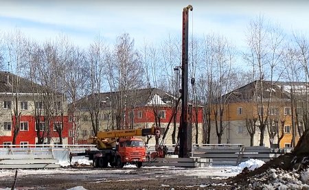 В Северодвинске продолжается строительство нового ЖК «Аквилон Sever»