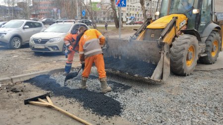 РВК-Архангельск благоустраивает город после проведенных на сетях работ
