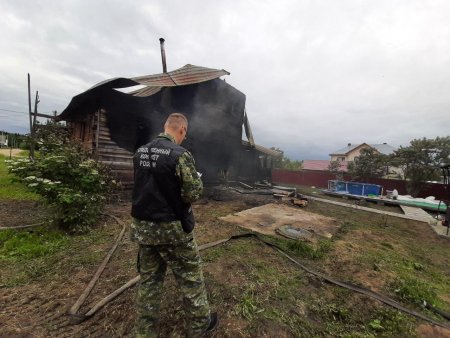 Пожар в Каргополе закончился гибелью двух младших членов семьи