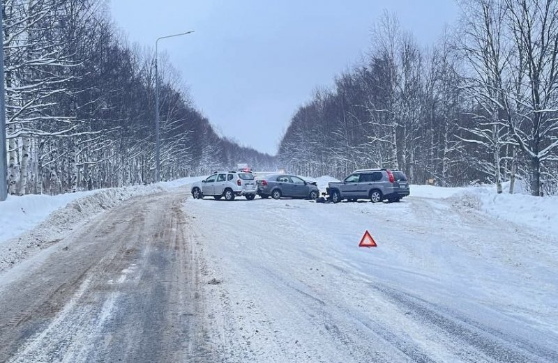Северодвинские полицейские устанавливают обстоятельства группового ДТП